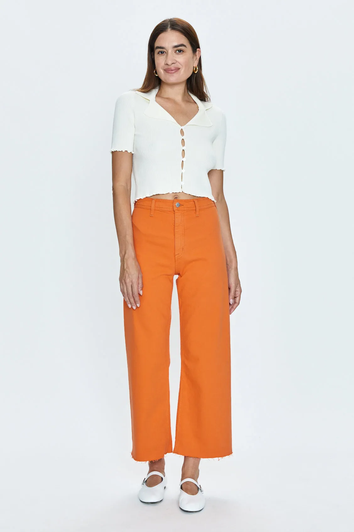 Penny High Rise Wide Jean -  Persimmon