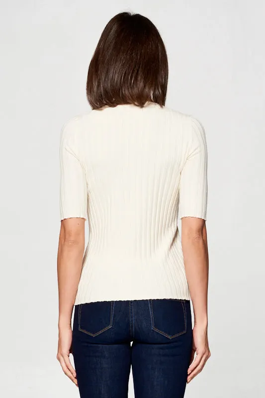 Perfectly Ribbed Knit Top