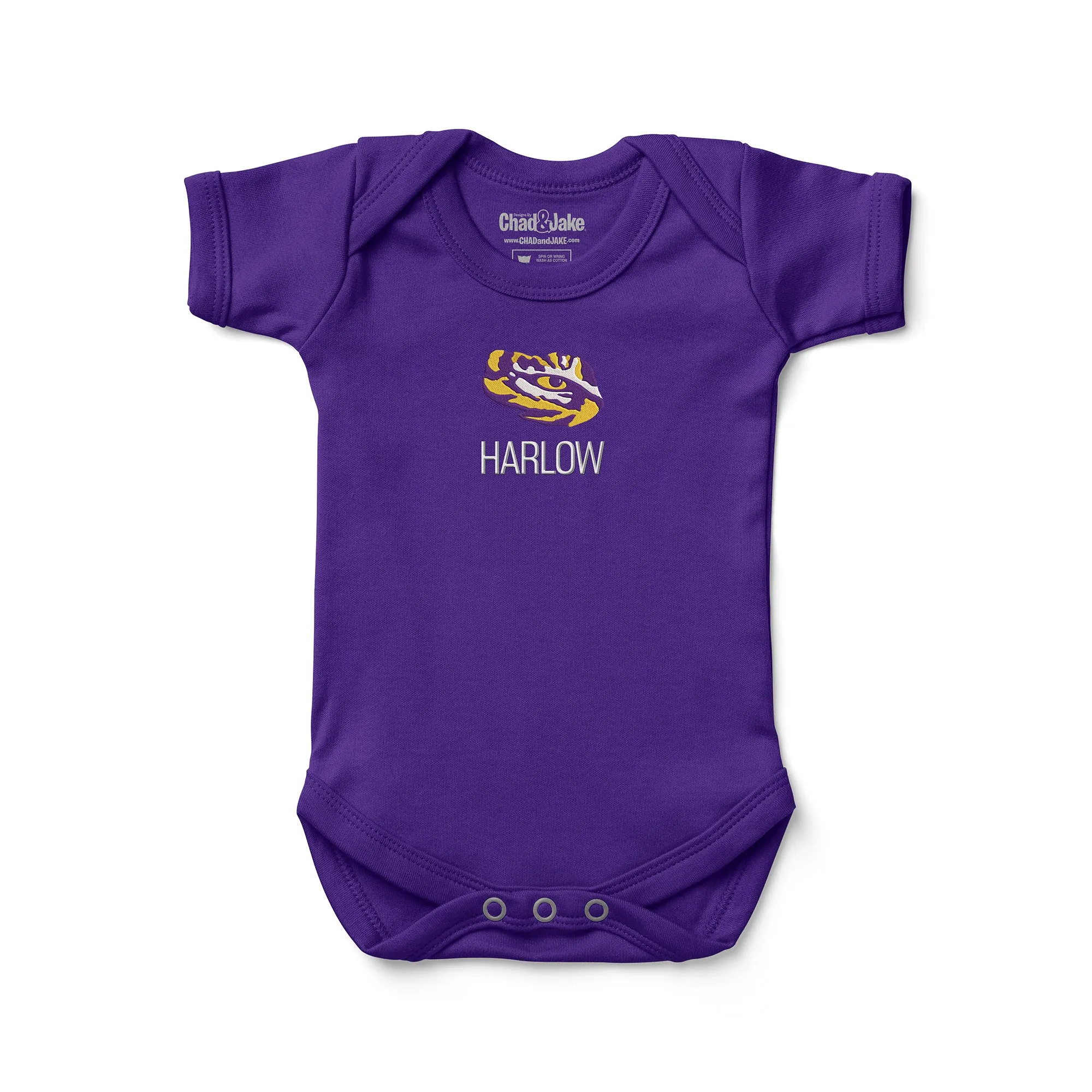 Personalized LSU Tigers Eye Bodysuit