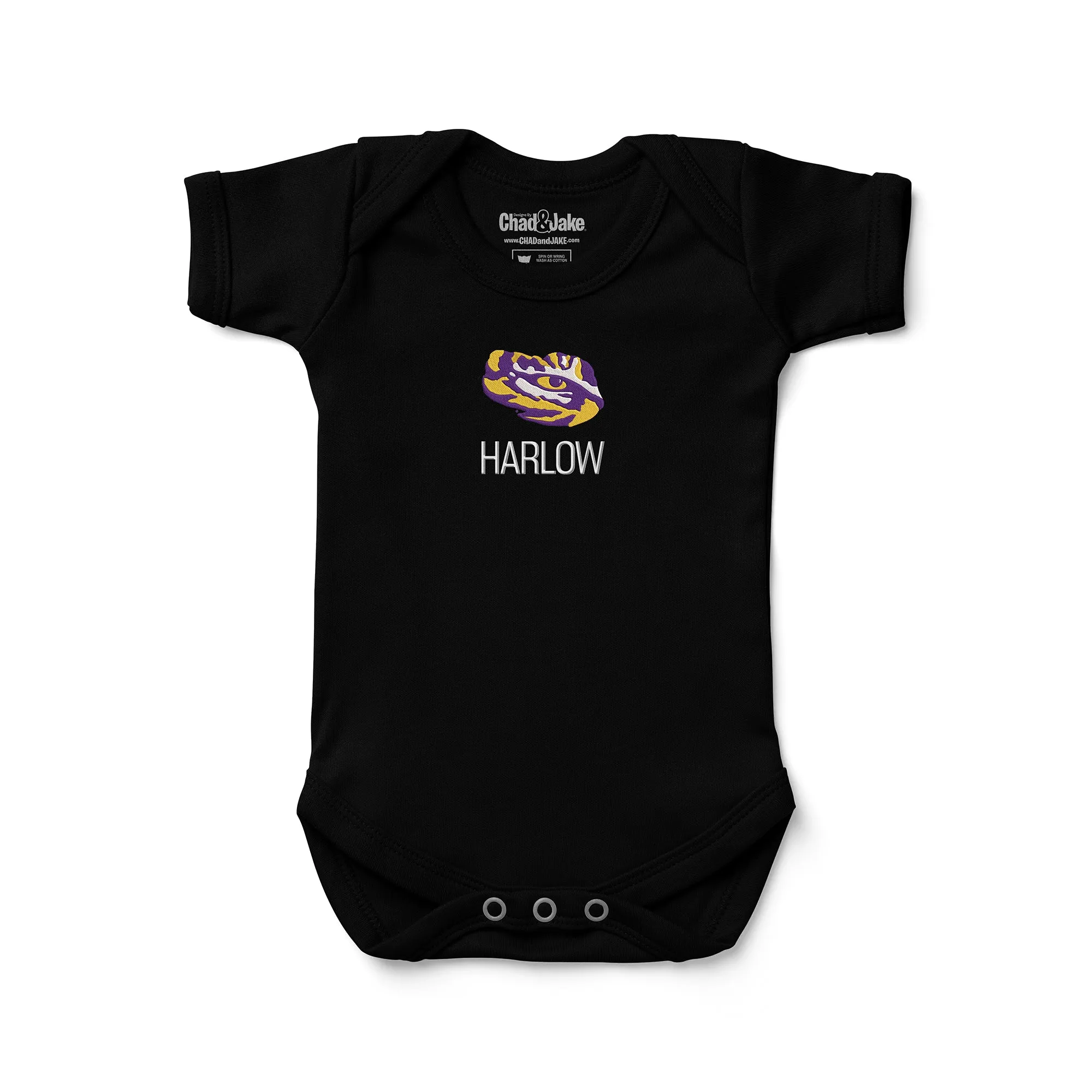 Personalized LSU Tigers Eye Bodysuit