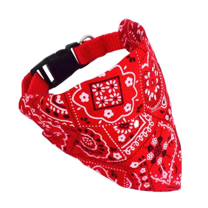 Pet Adjustable Neck Scarf Bandana Collar