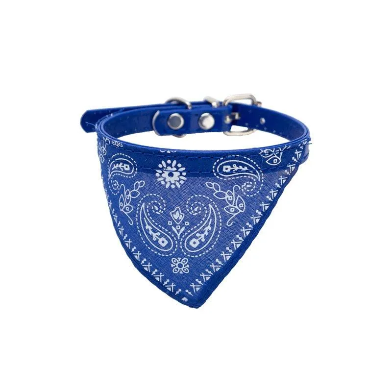 Pet Adjustable Neck Scarf Bandana Collar