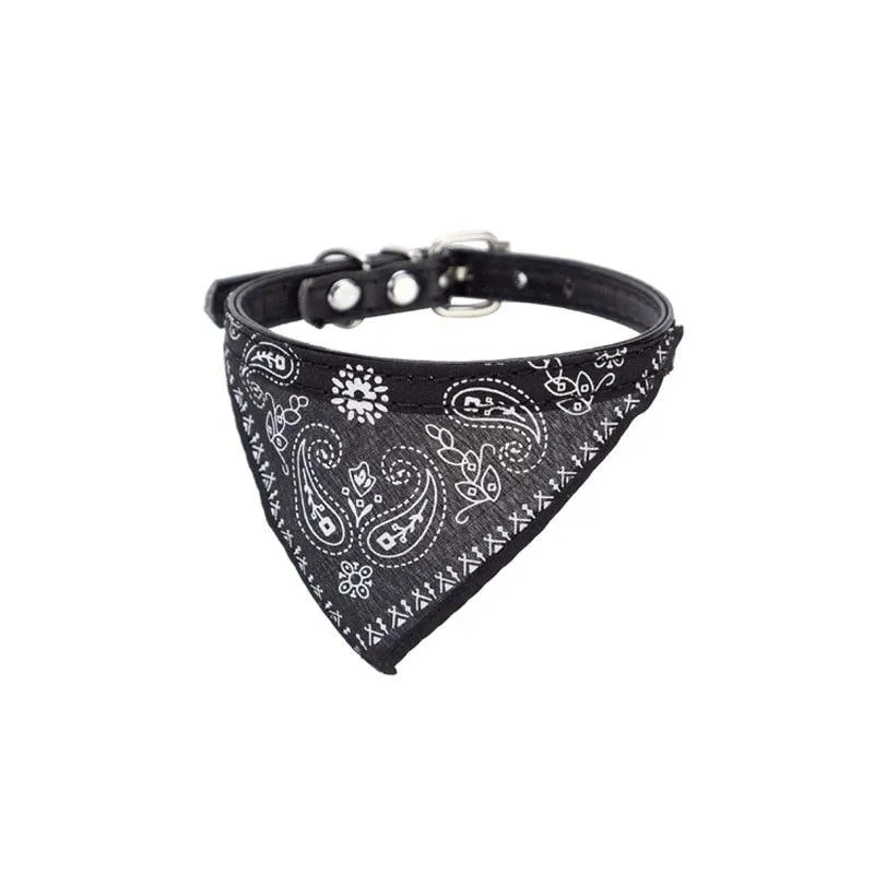 Pet Adjustable Neck Scarf Bandana Collar