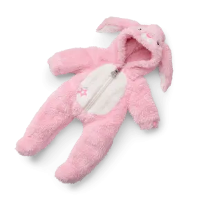 Playful Pink Bunny One-Piece Outfit for Bitty Baby® Dolls