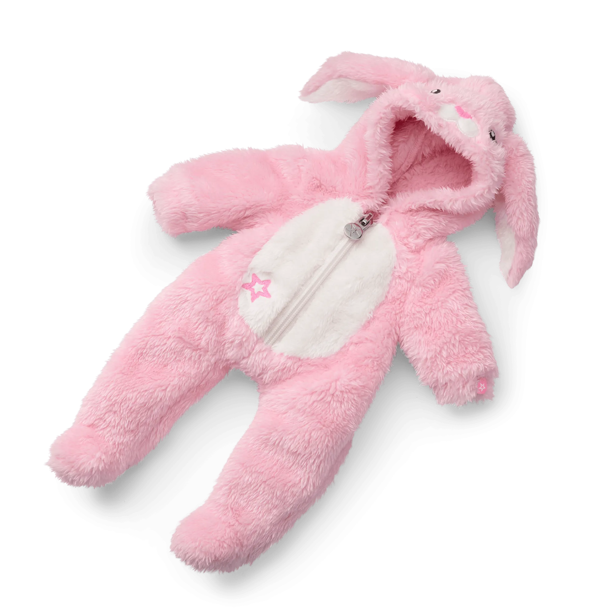 Playful Pink Bunny One-Piece Outfit for Bitty Baby® Dolls