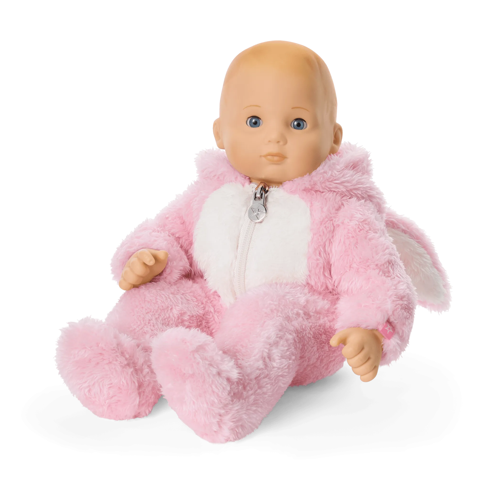 Playful Pink Bunny One-Piece Outfit for Bitty Baby® Dolls