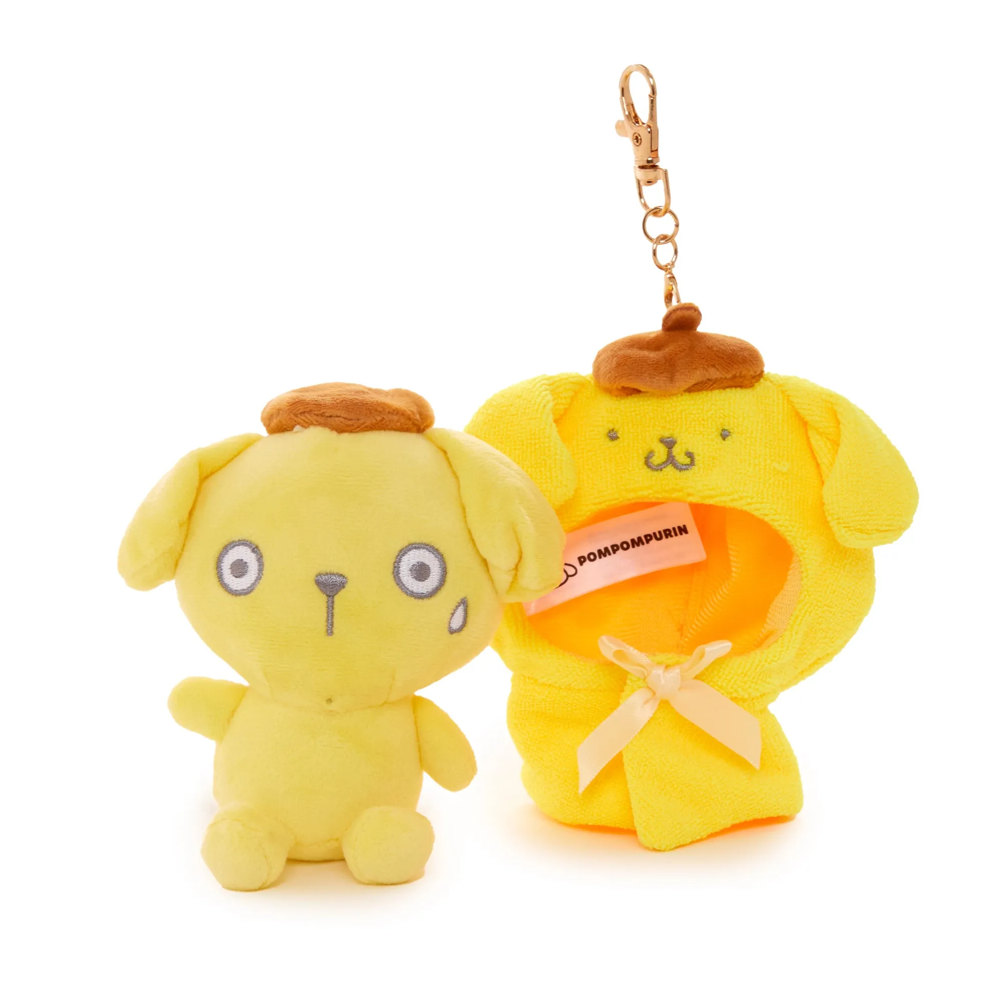 Pompompurin Plush Mascot Keychain (Frightened Series)