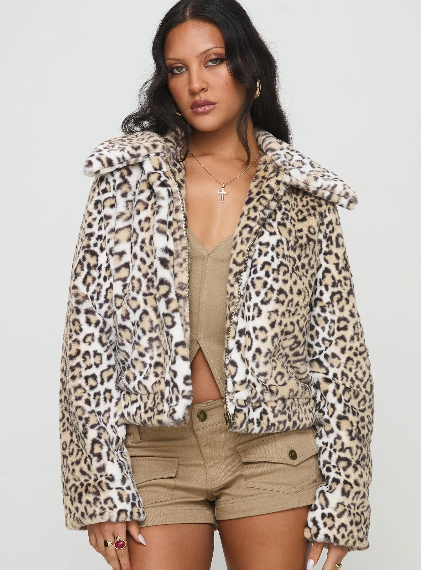 Popstar Jacket Cream Cheetah