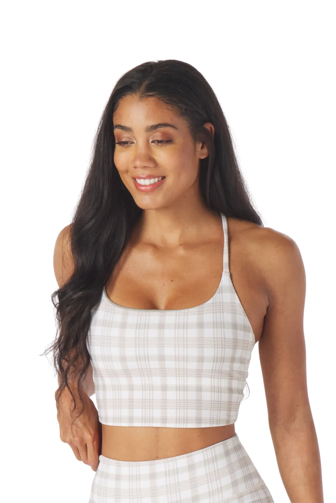 Pure Bra , Linen Madras Plaid