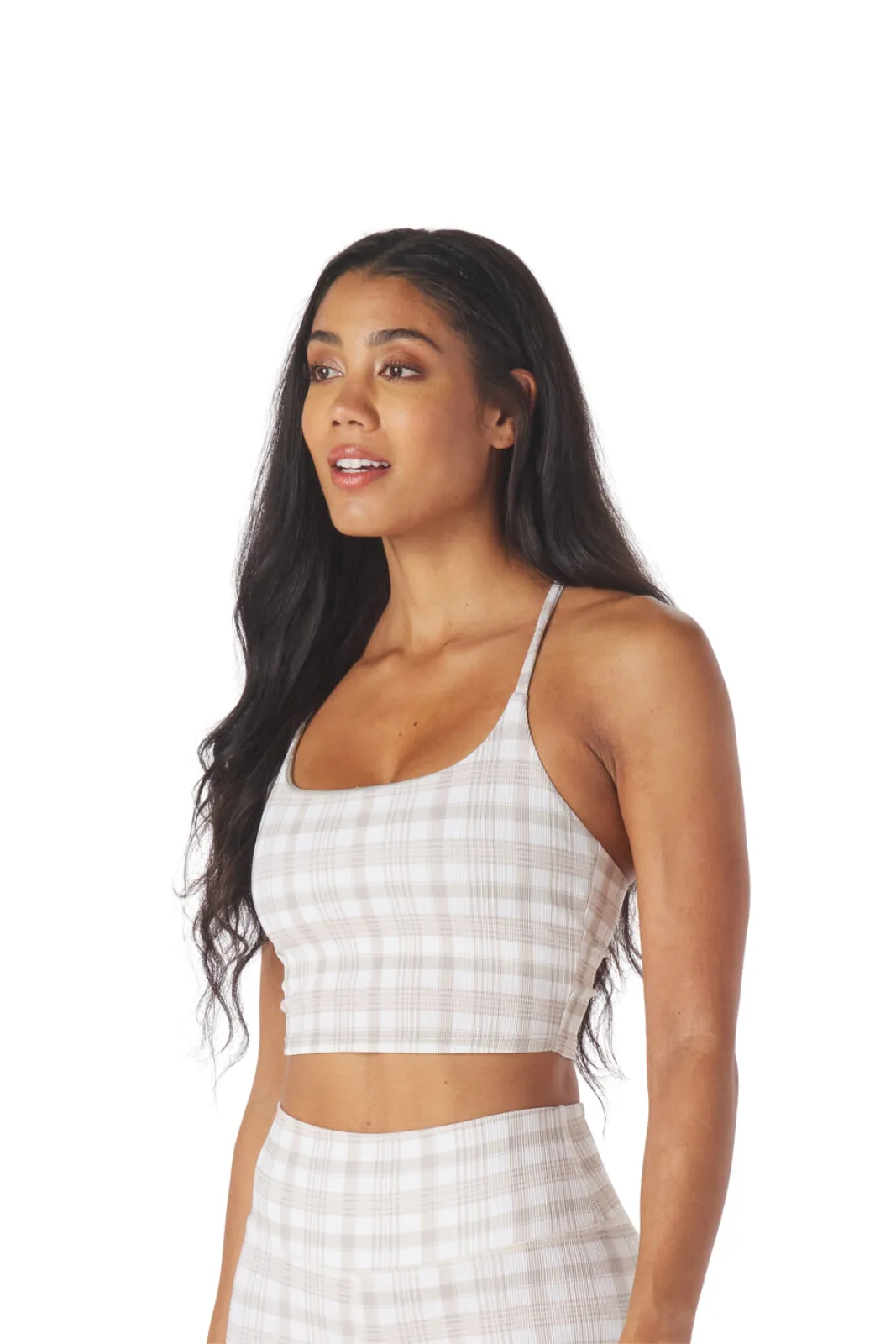 Pure Bra , Linen Madras Plaid