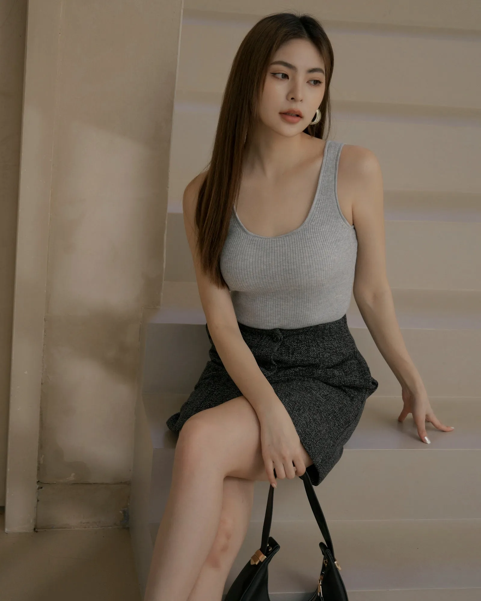 Push Up Knit U-Neck Bra Top (push upU領針織)