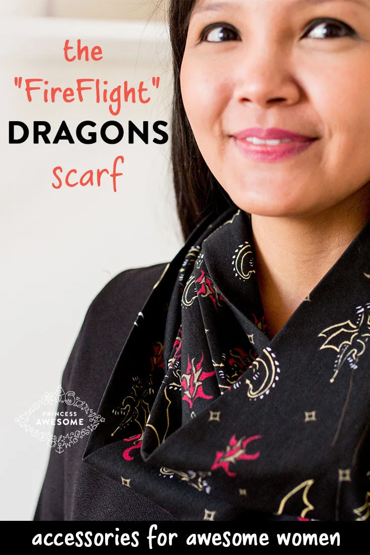 "Fire Flight" Dragons Infinity Scarf