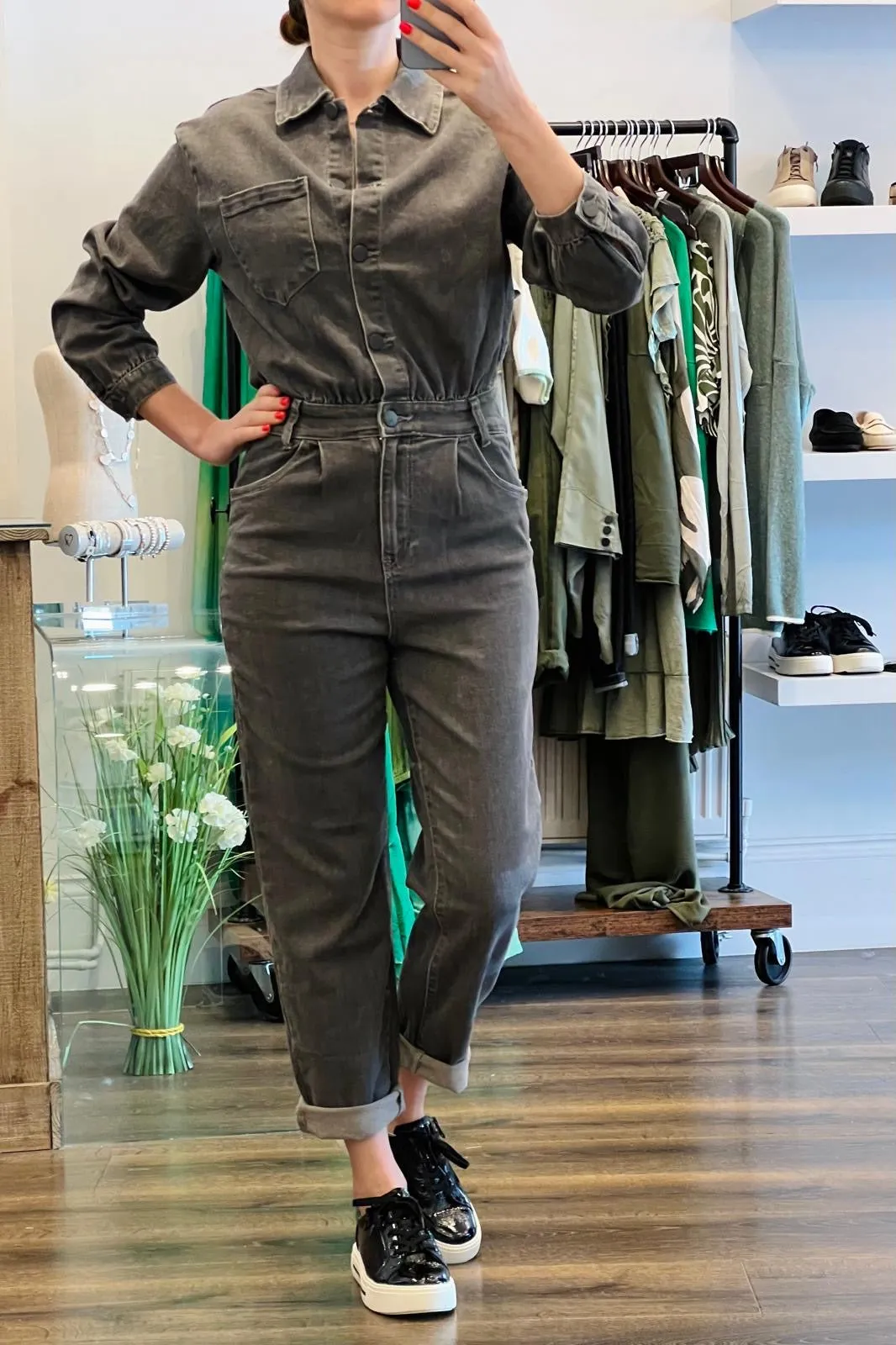 Redial Denim Jumpsuit