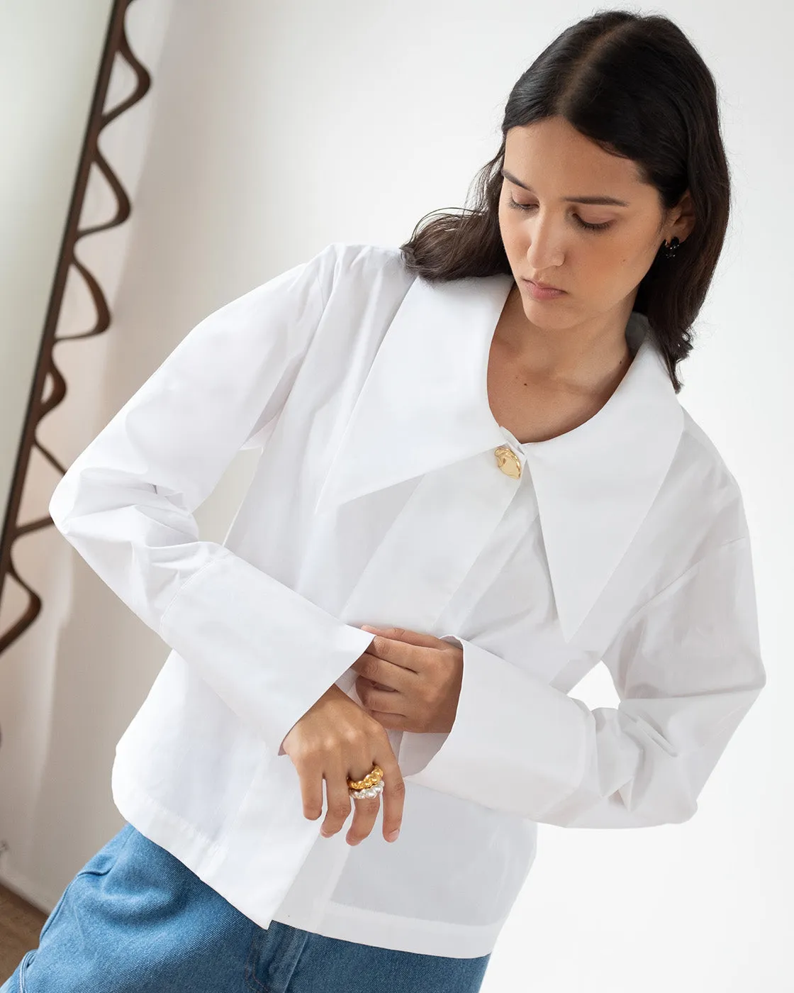 Riley Shirt Organic Cotton Off-White