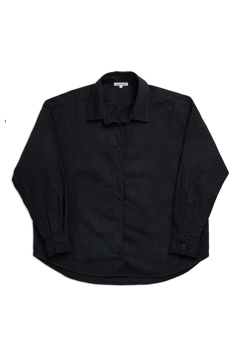 Santorini Shirt in Jet Black