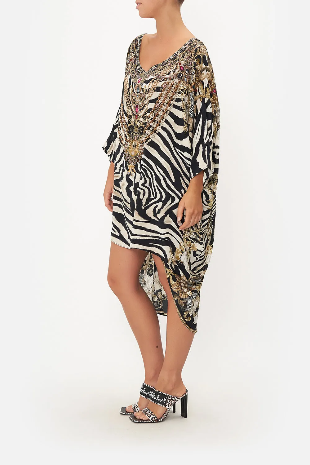 SCOOP BACK HEM DRESS EARN YOUR STRIPES