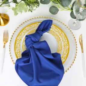 Scuba Napkin 20"x20" (5 pcs/pk) - Royal Blue