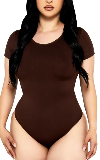 Seamlessly Snatched Short Sleeve Bodysuit 368