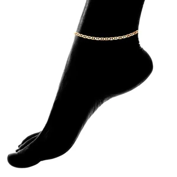 Sevil 18K Gold Filled Flat Marino Anklet