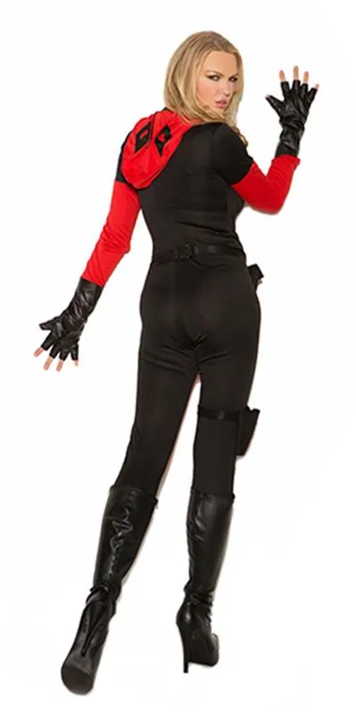 Sexy Secret Vigilante Jumpsuit Costume