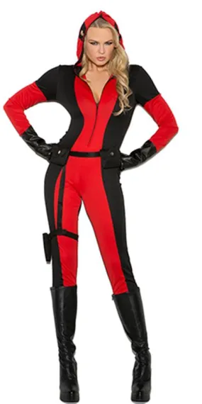 Sexy Secret Vigilante Jumpsuit Costume