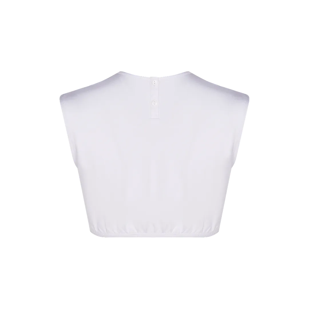 SH317 - sleeveless crop shell, viscose