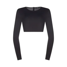 SH318 - Long Sleeve Crop Shell, Viscose