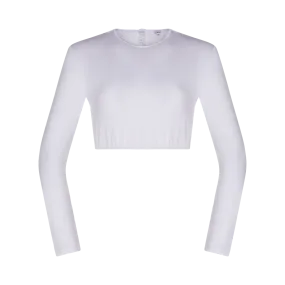 SH318 - Long Sleeve Crop Shell, Viscose