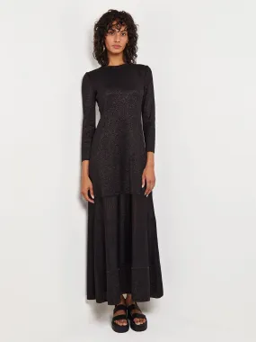 Shimmer Knit Maxi Dress