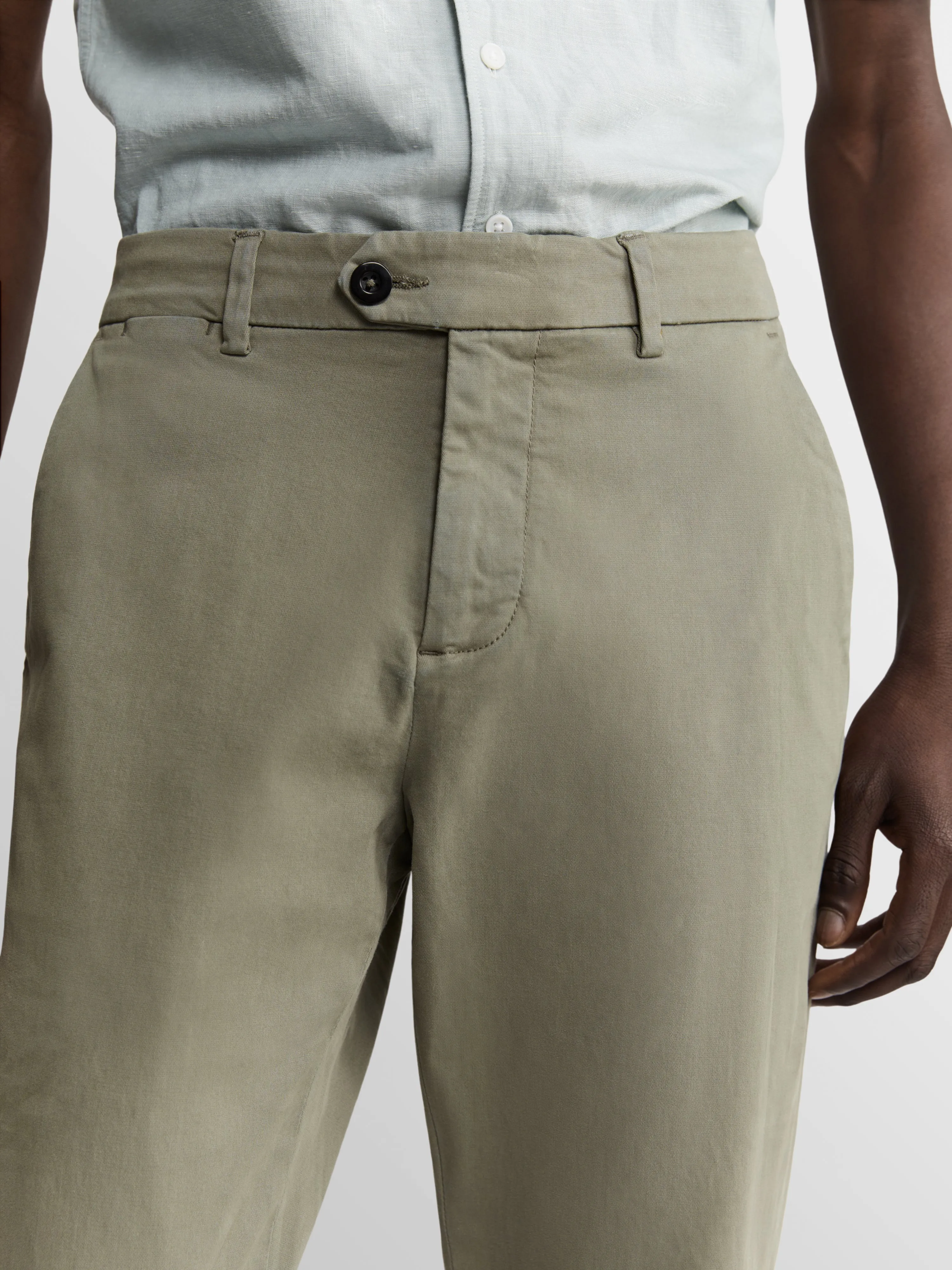 Slim Fit Khaki Chinos