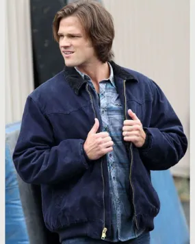 Supernatural Sam Winchester Blue Bomber Jacket