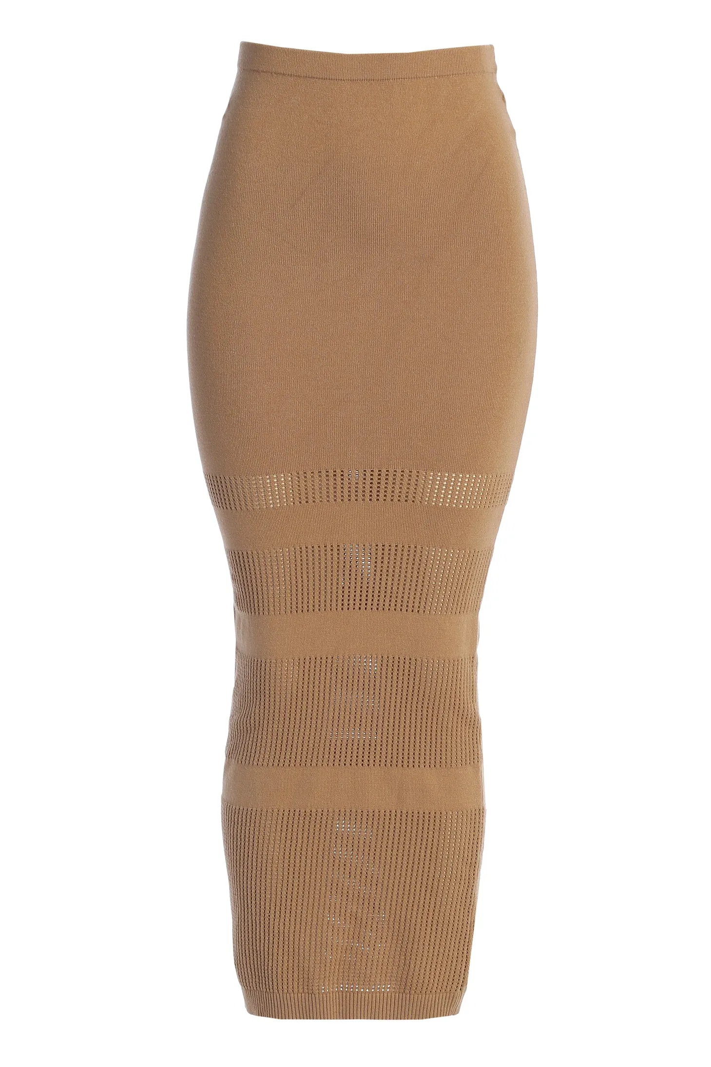 Tan Lina Knit Maxi Skirt