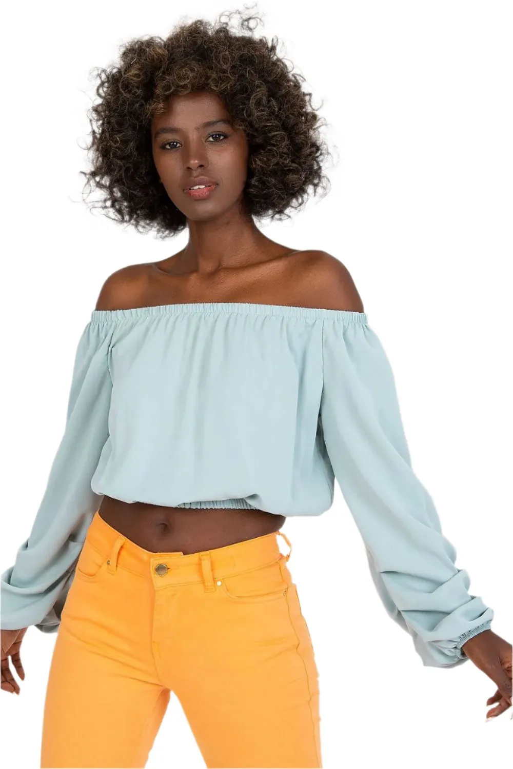 TEEK - Wide Sleeve Off-Shoulder Premium Blouse