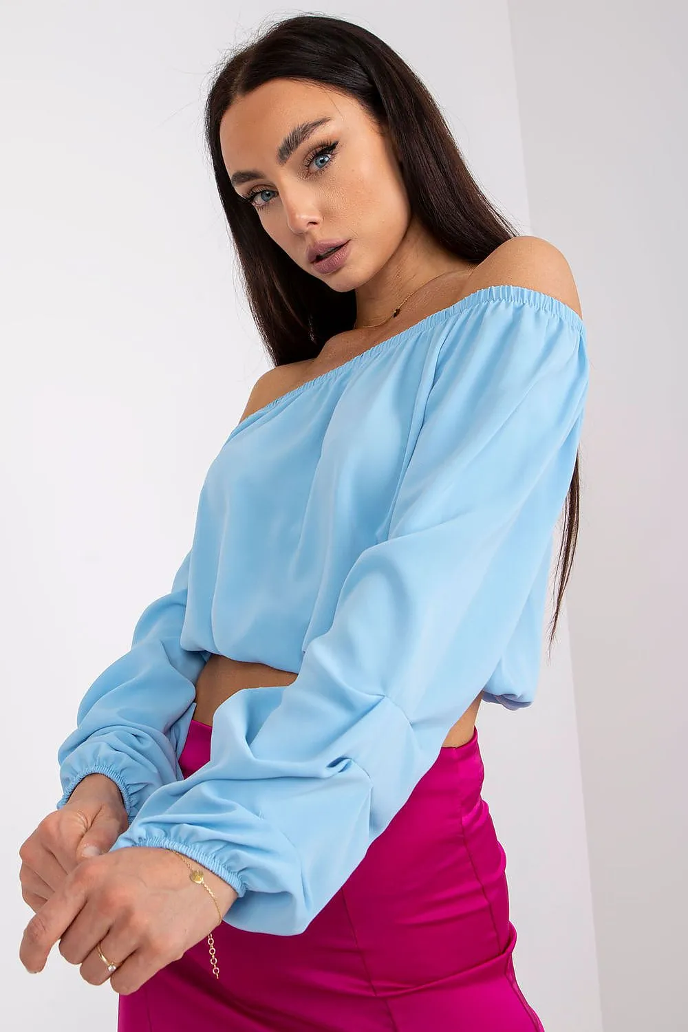 TEEK - Wide Sleeve Off-Shoulder Premium Blouse