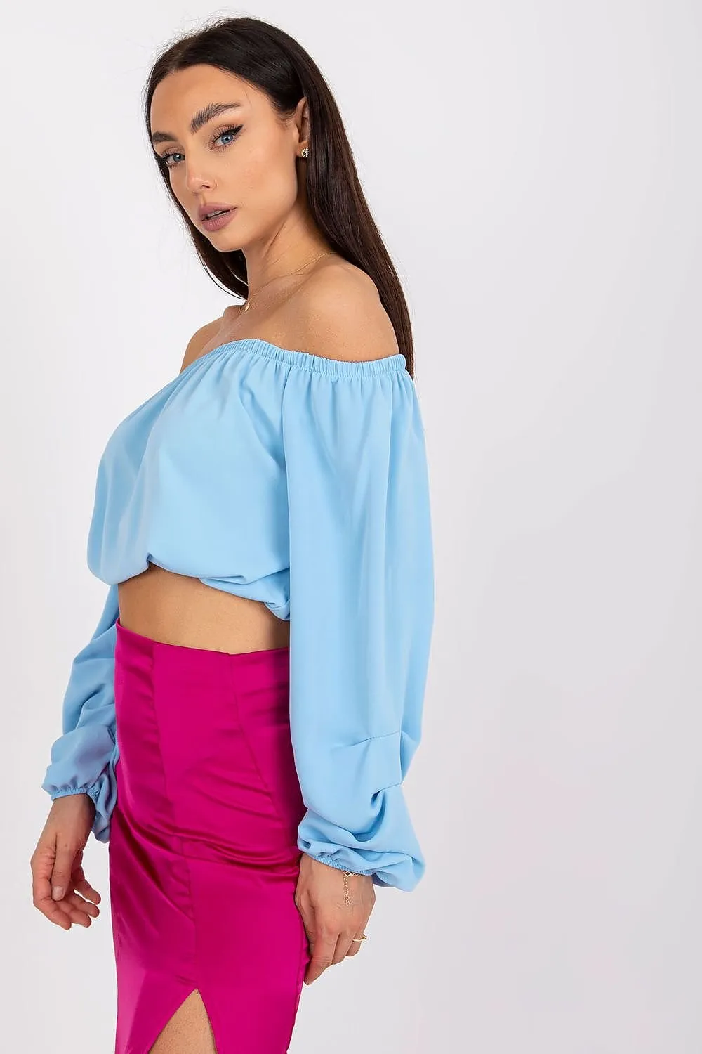 TEEK - Wide Sleeve Off-Shoulder Premium Blouse