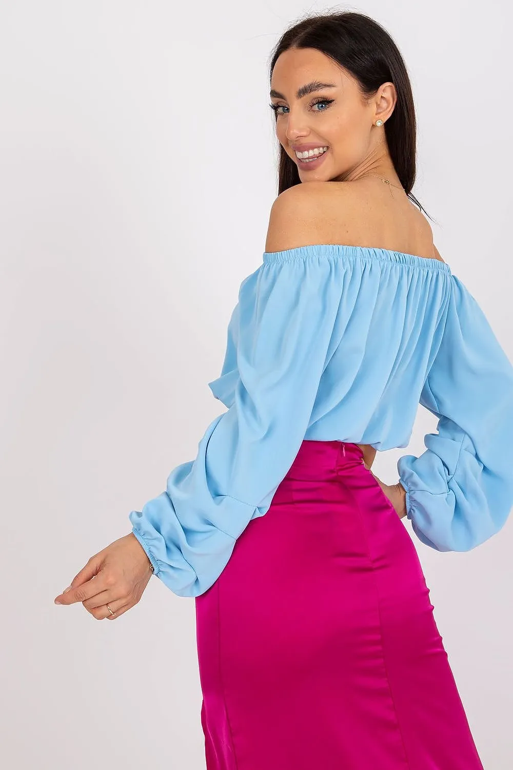 TEEK - Wide Sleeve Off-Shoulder Premium Blouse