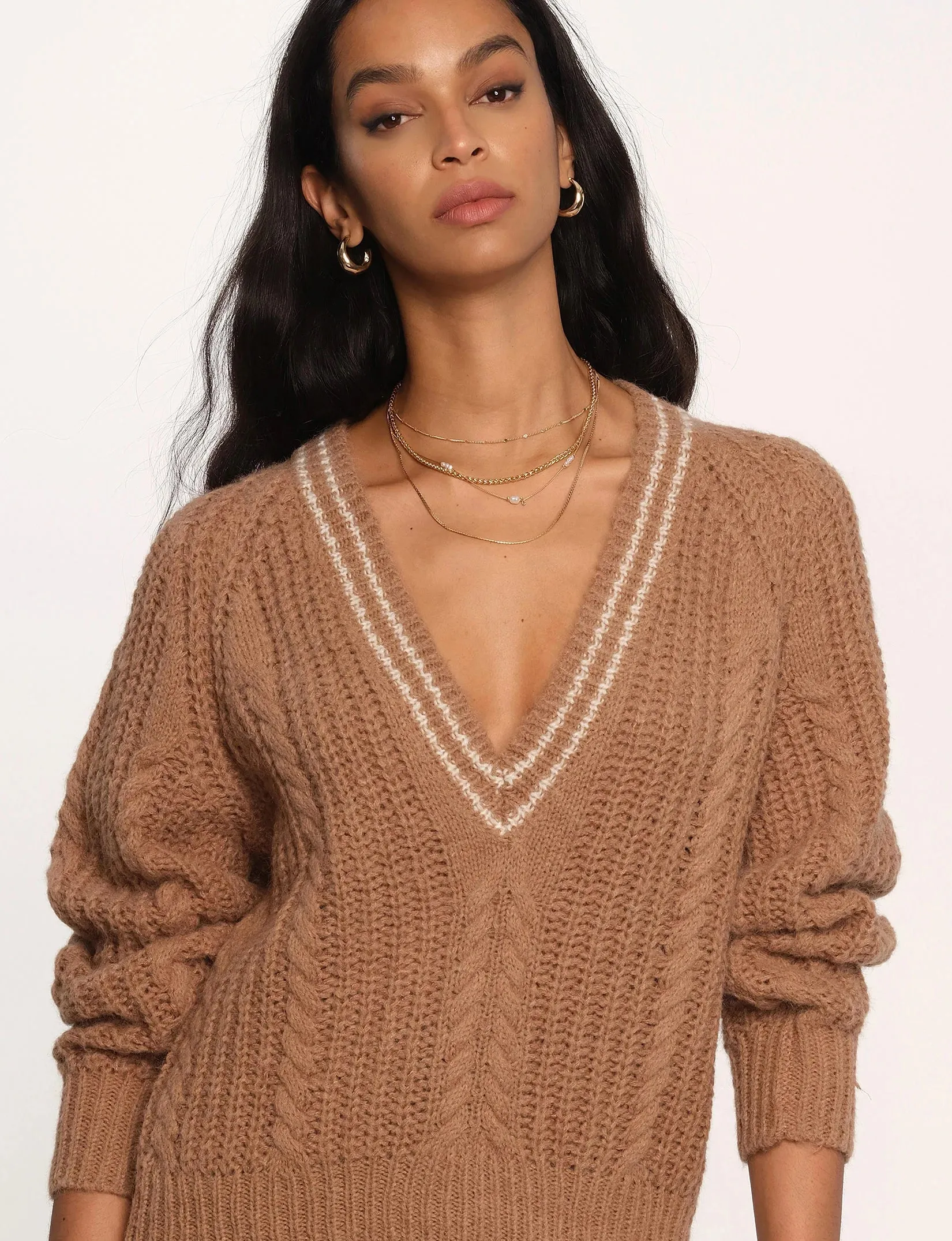 The Felicia Sweater by Heartloom - Taupe