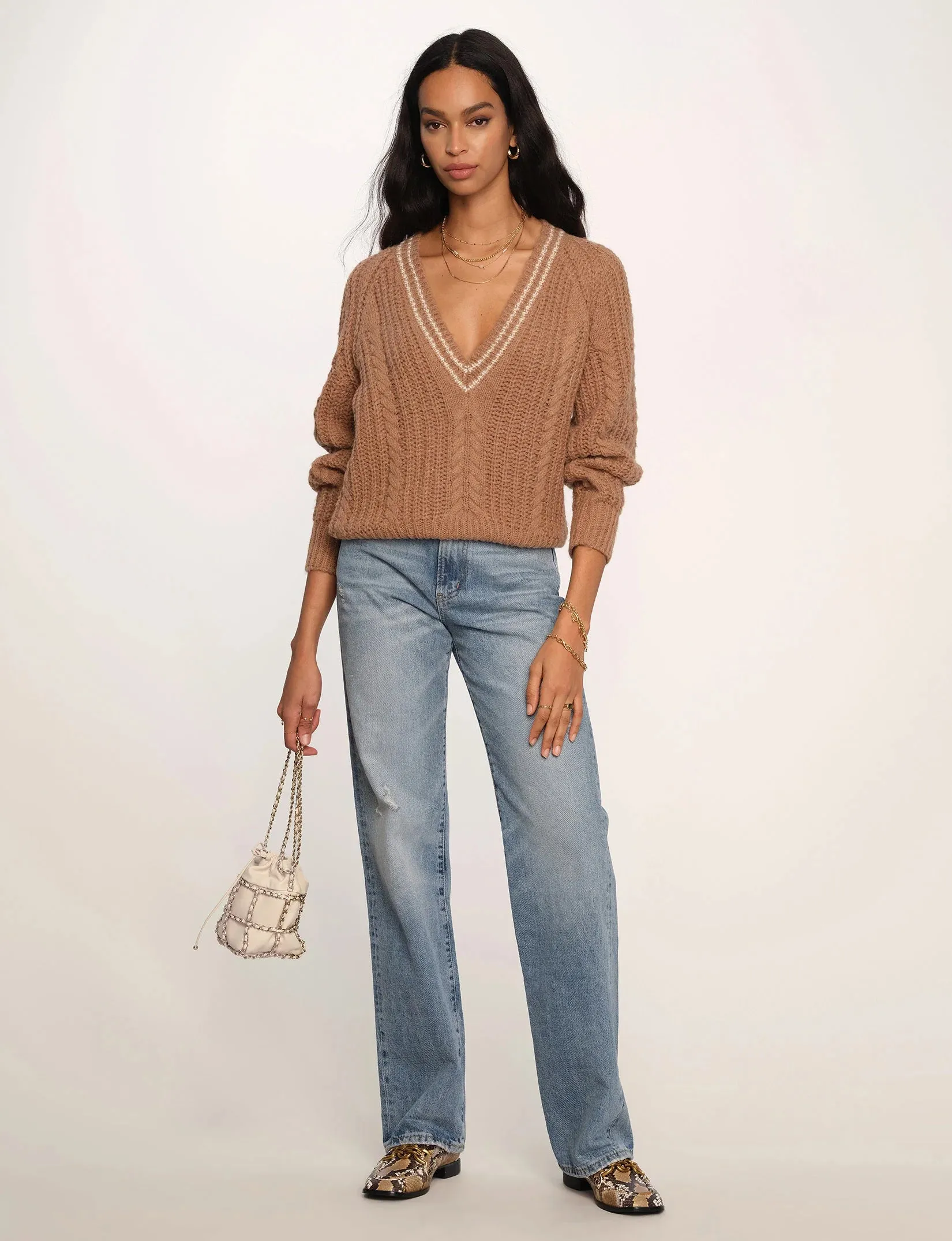 The Felicia Sweater by Heartloom - Taupe