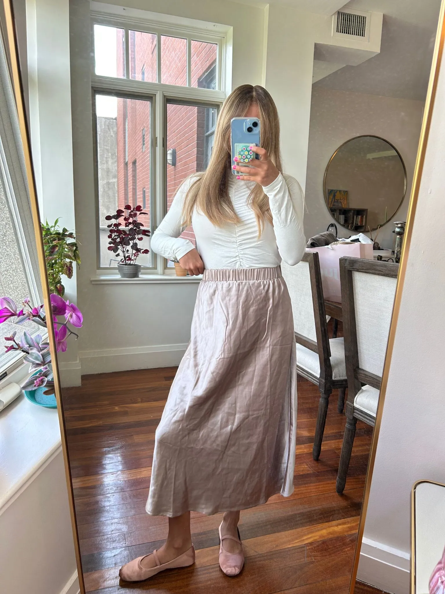 THE Midi Slip Skirt