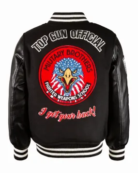 TOP GUN® "MILITARY BROTHERS" VARSITY JACKET