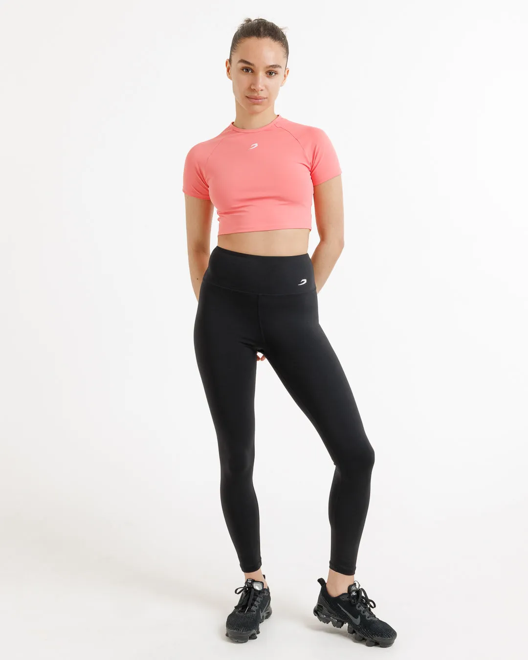 Training Short Sleeve Crop Top - Pink