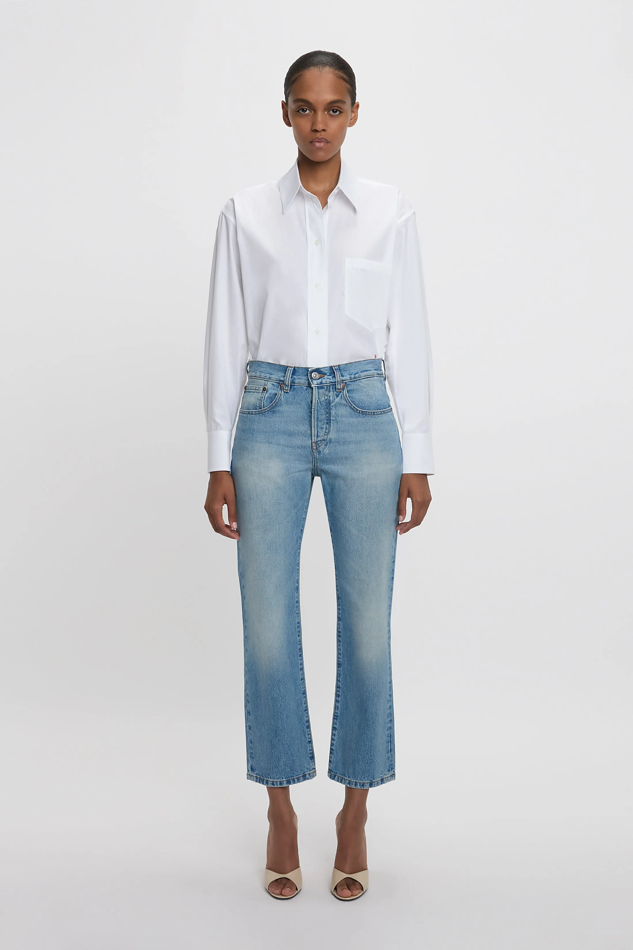 Victoria Mid-Rise Jean In Light Blue