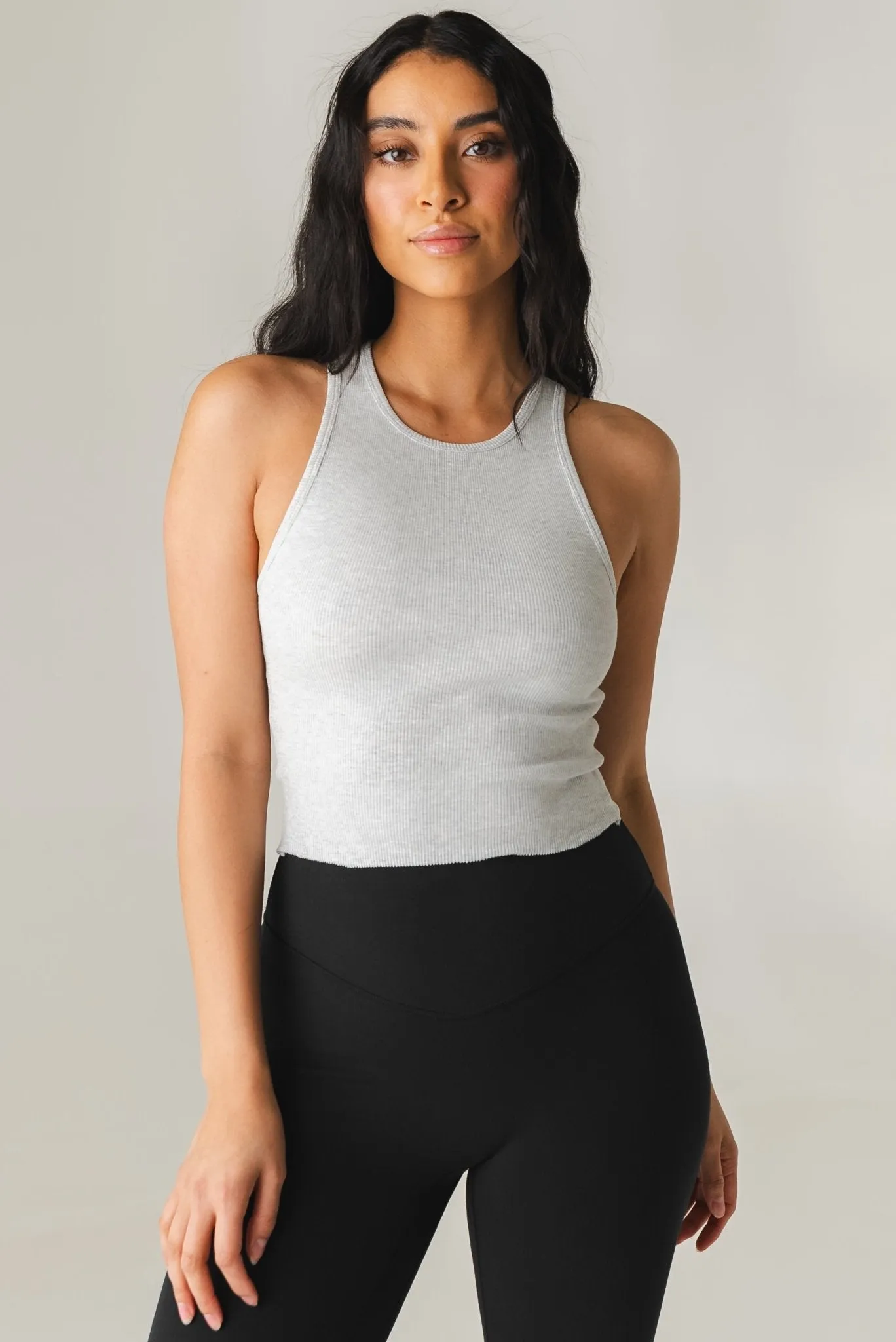 Vitality Basis Rib Full Tank - Heather Grey