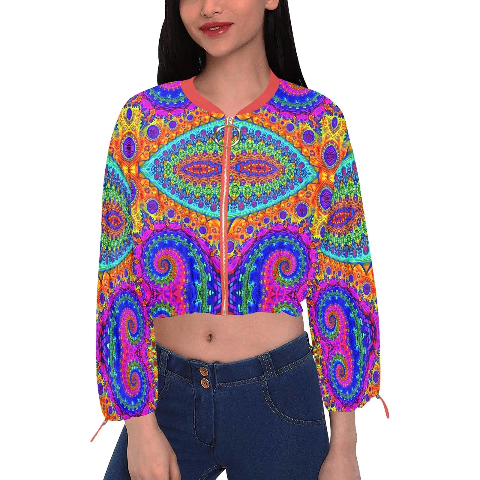 Wanderlust Crop Zip Up