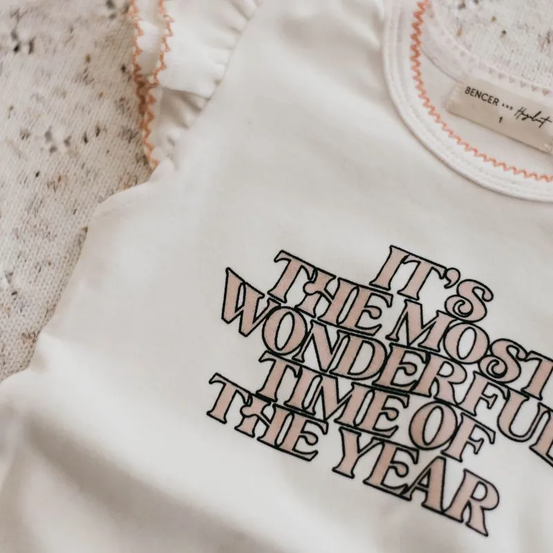 Wonderful Time Tee - Pink Size 6