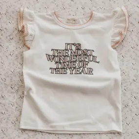 Wonderful Time Tee - Pink Size 6