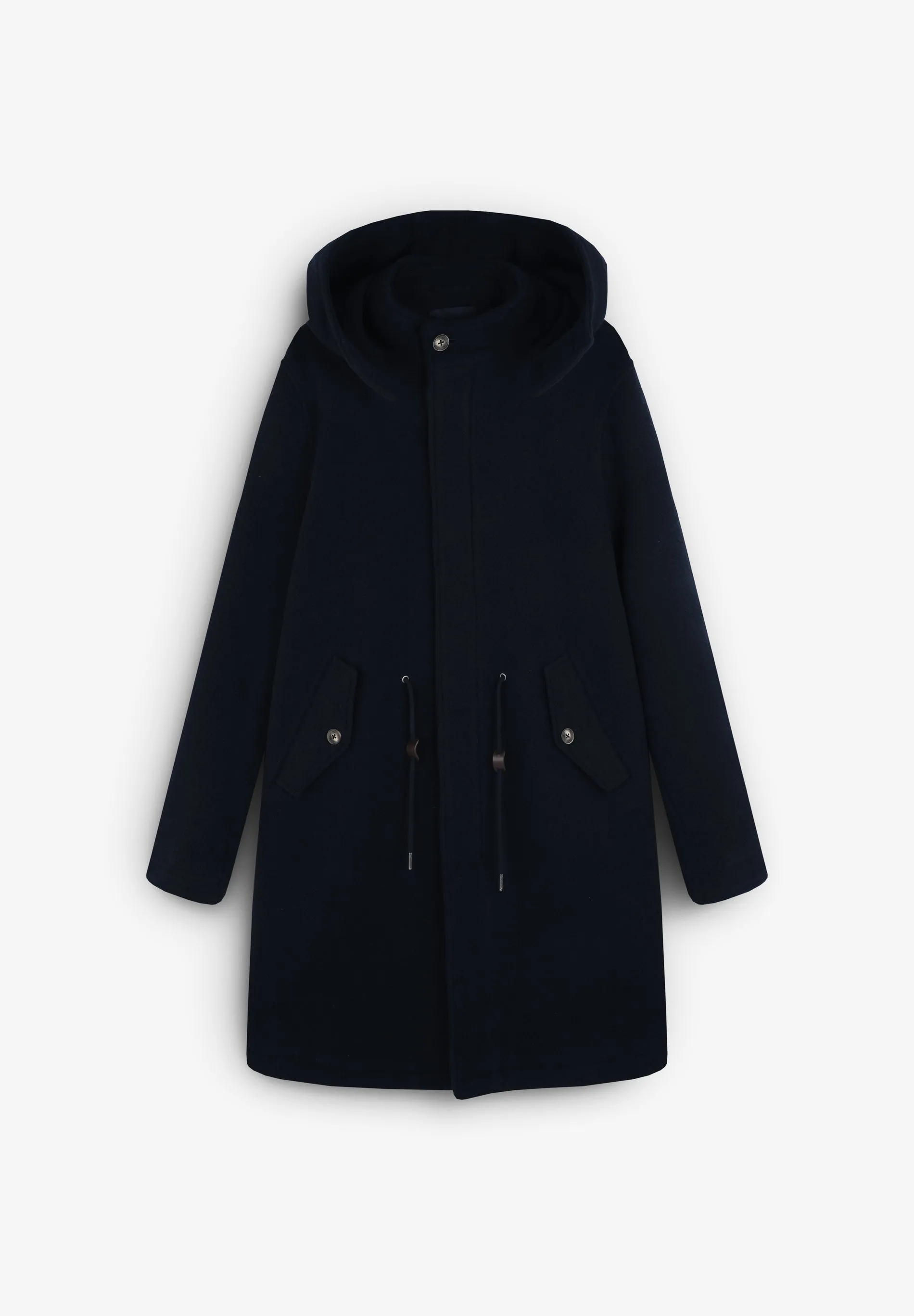 WOOL BLEND TRENCH PARKA