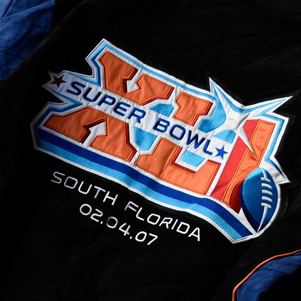 Y2K NFL “Super Bowl XLI” スエードレザージャケット 240201